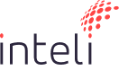 Logotipo da Inteli - o texto Inteli e uma figura geométrica